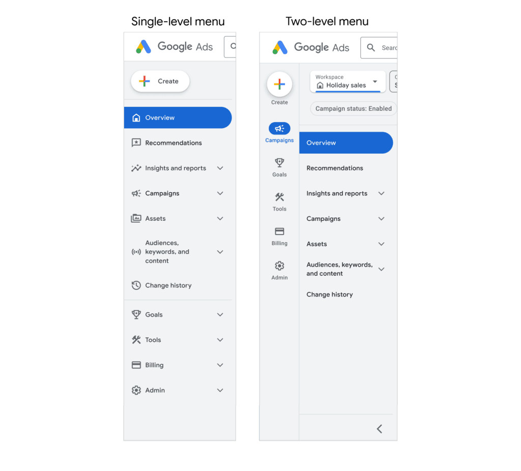Google Ads Interfata Noua